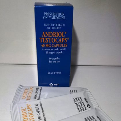 Andriol Testocaps 40 mg 60 capsules